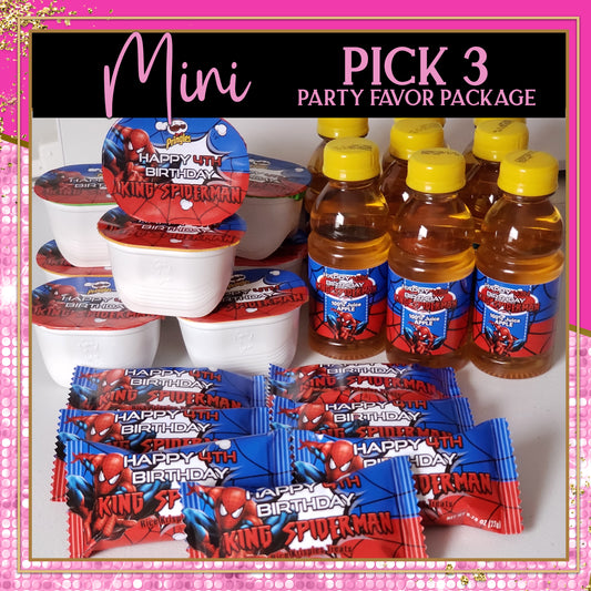MINI Package (PICK 3 Party Favors)