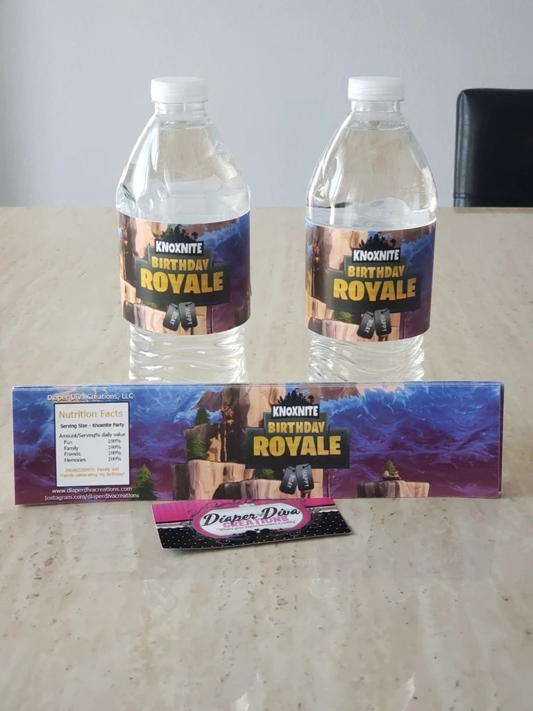 Water Bottle Labels Only