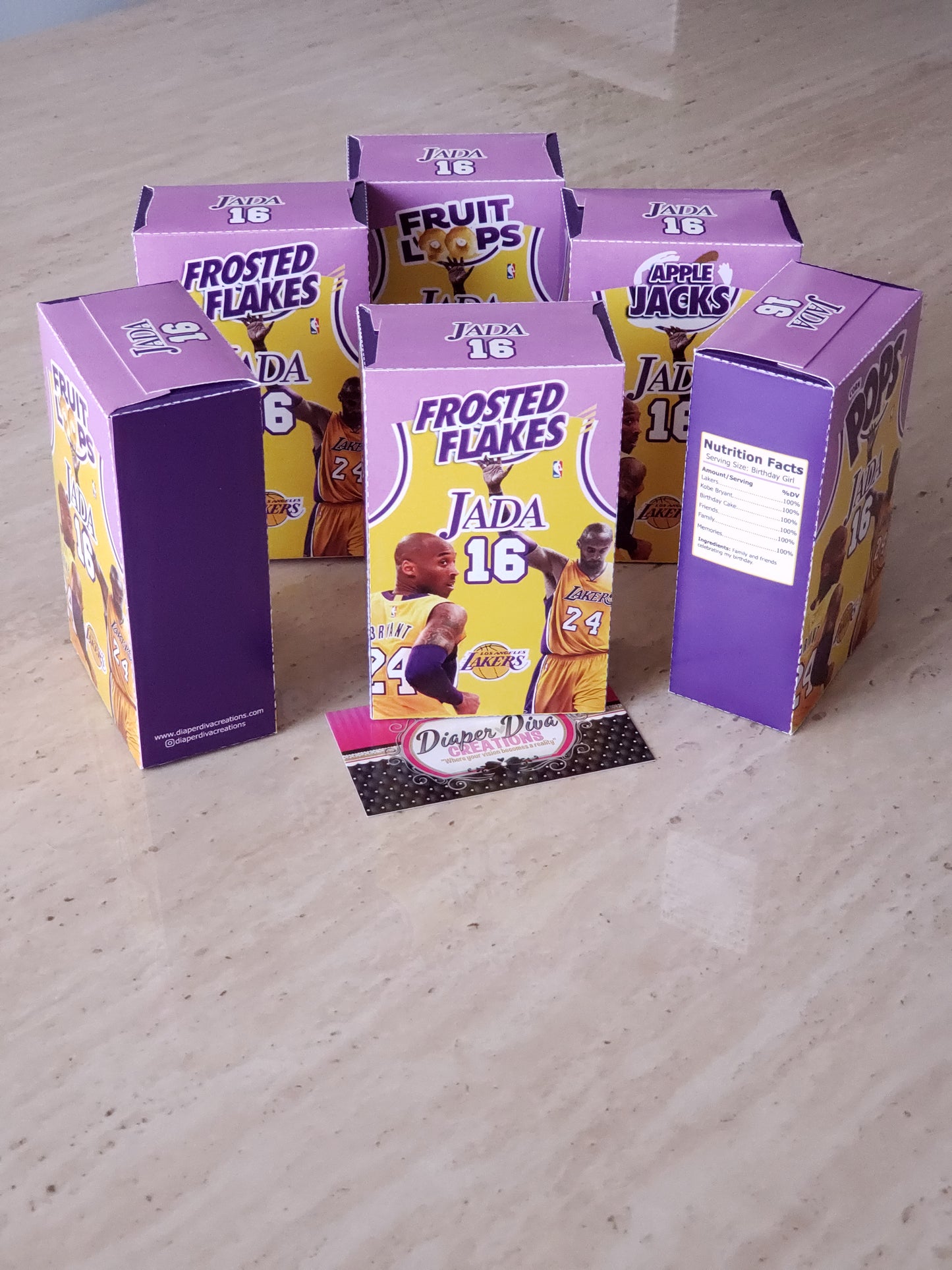 Mini Printed Cereal Boxes (No Labels)