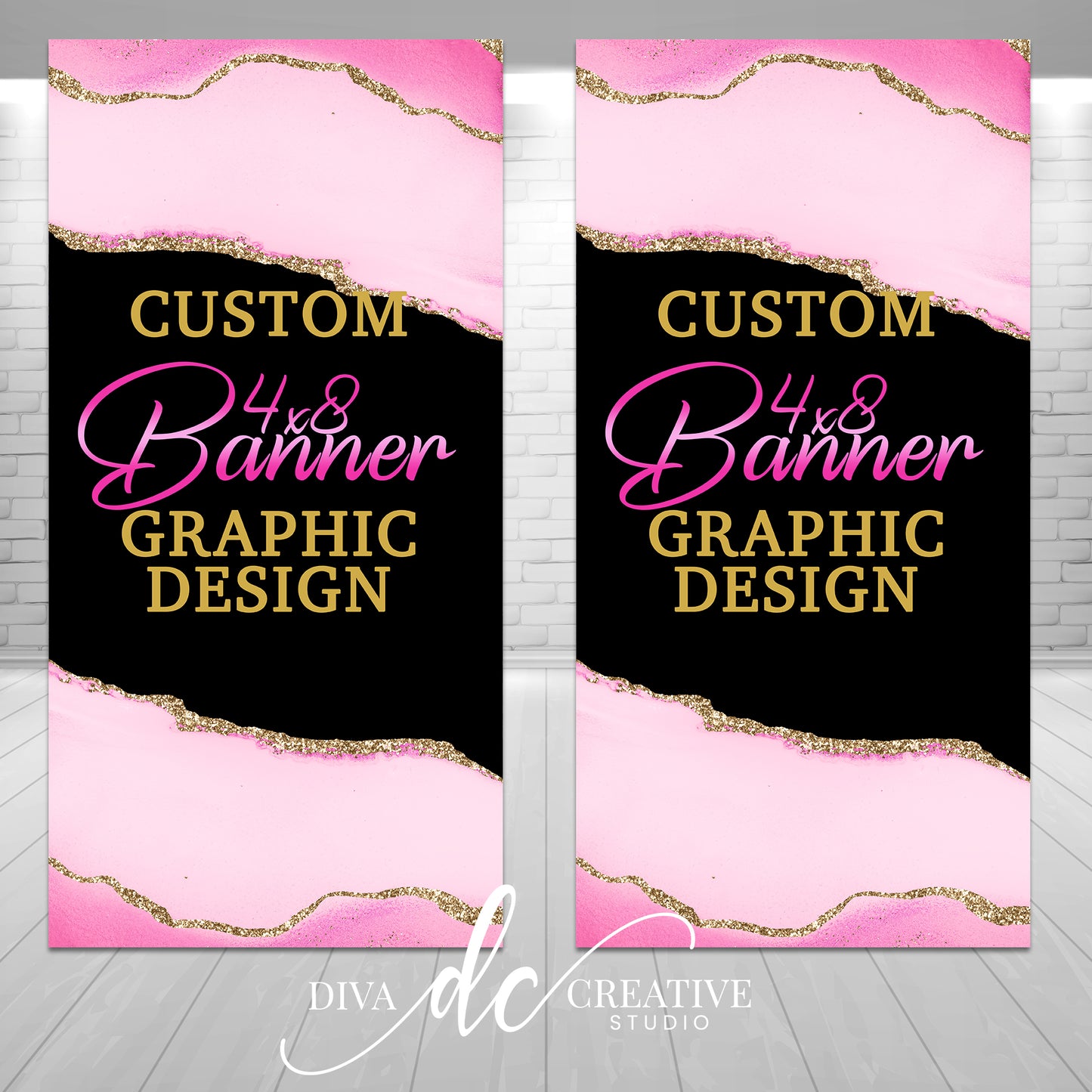 Custom Design 4x8 Banner Print and Ship