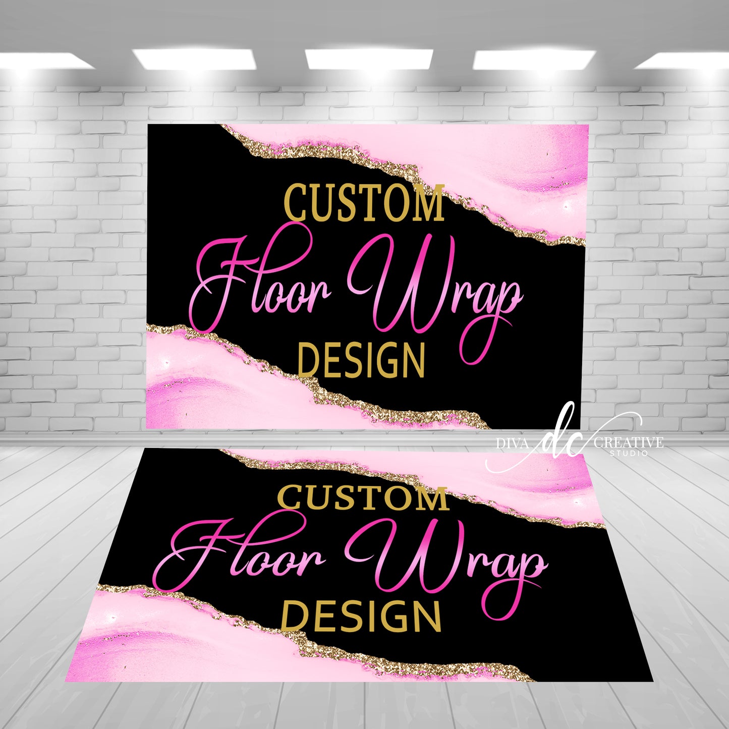 Custom Floor Wrap Digital Floor Wrap (You Print Yourself)
