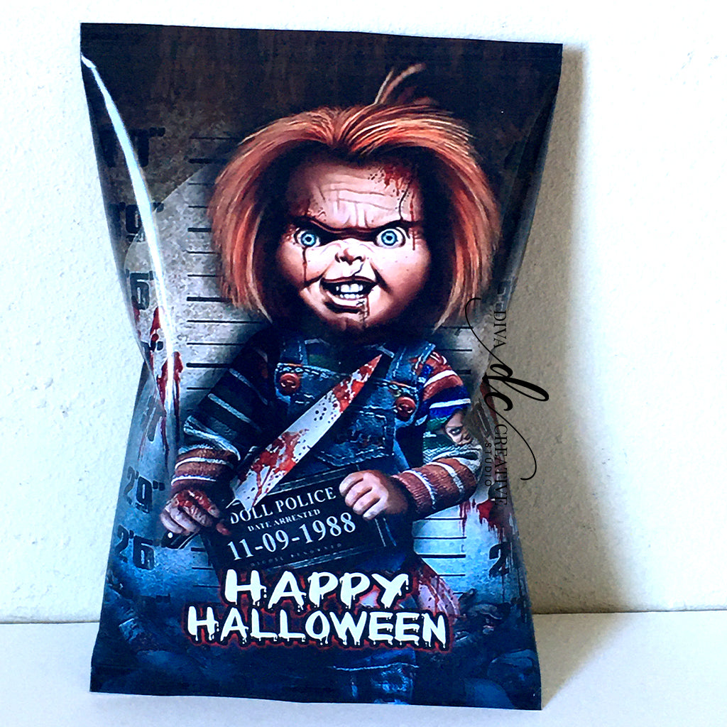 Chucky Chip Bag Printable Wrapper - INSTANT DOWNLOAD