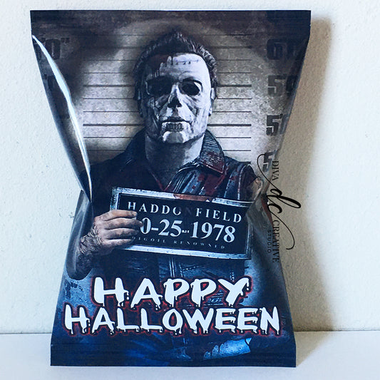 Michael Myers Chip Bag Printable Wrapper - INSTANT DOWNLOAD