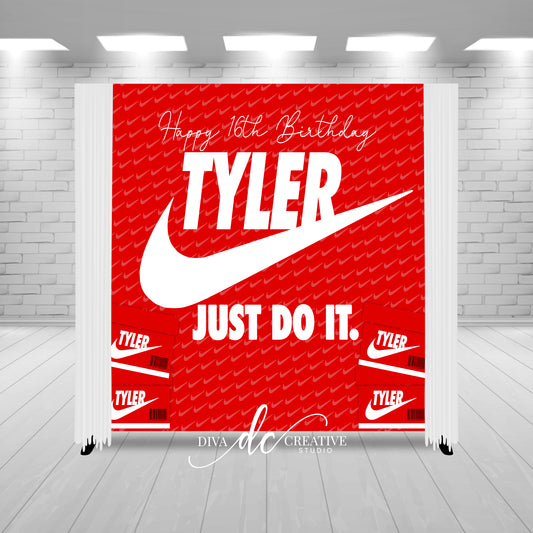 Just Do It Backdrop Print and Ship