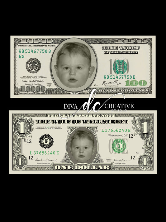 Custom Play CASH 1 Dollar Bill