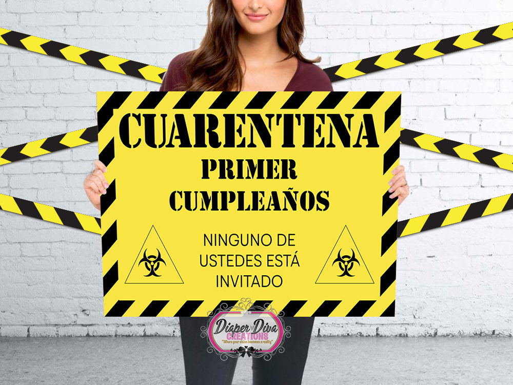 Spanish Cuarentena Banner Digital File Only