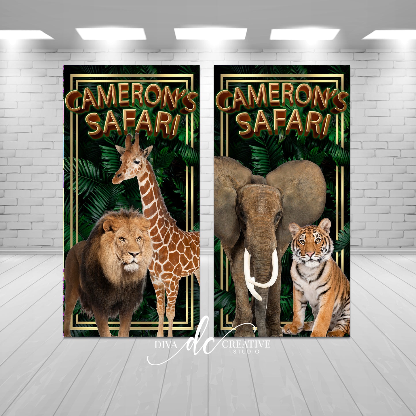 Safari Banner Print and Ship