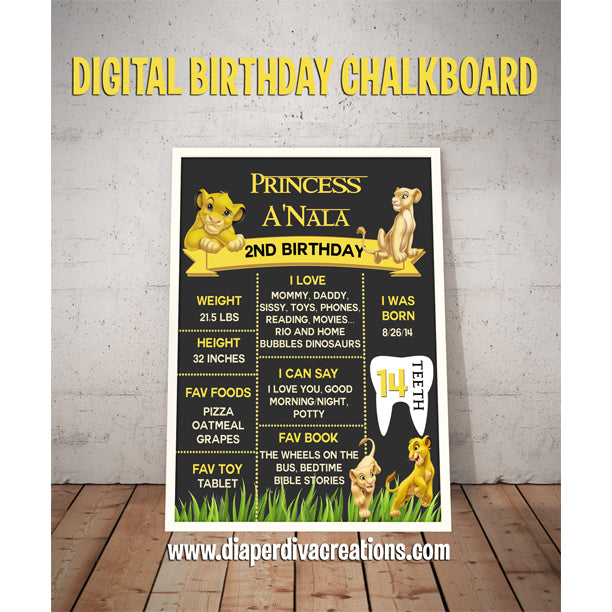 DIGITAL Birthday Boards