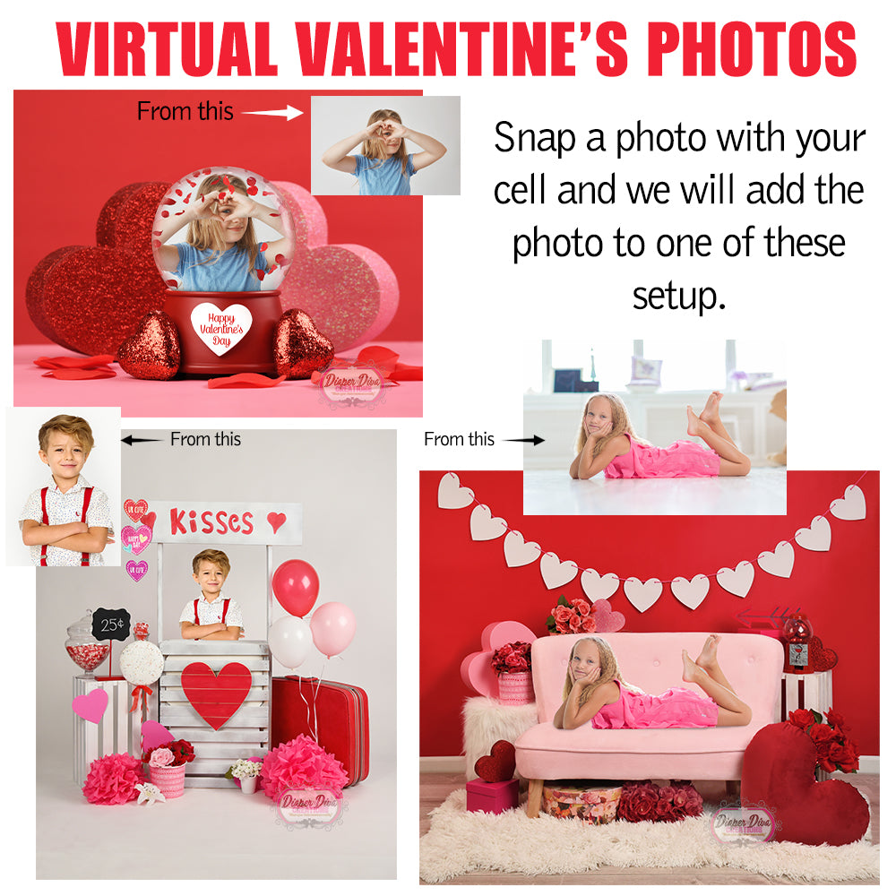 Virtual Valentine's Photo 5x7 -Digital File