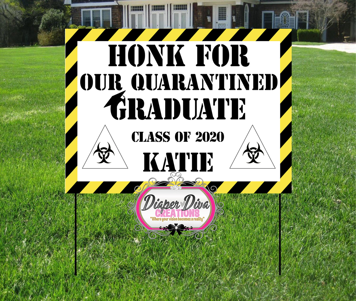 Honk for Our Graduate Yard Sign